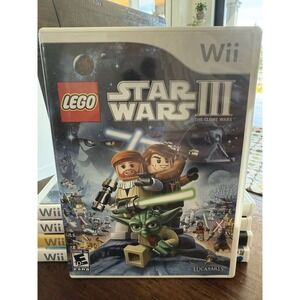 Wii Lego Star Wars III 3: The Clone Wars Nintendo With Instruction Manual‎